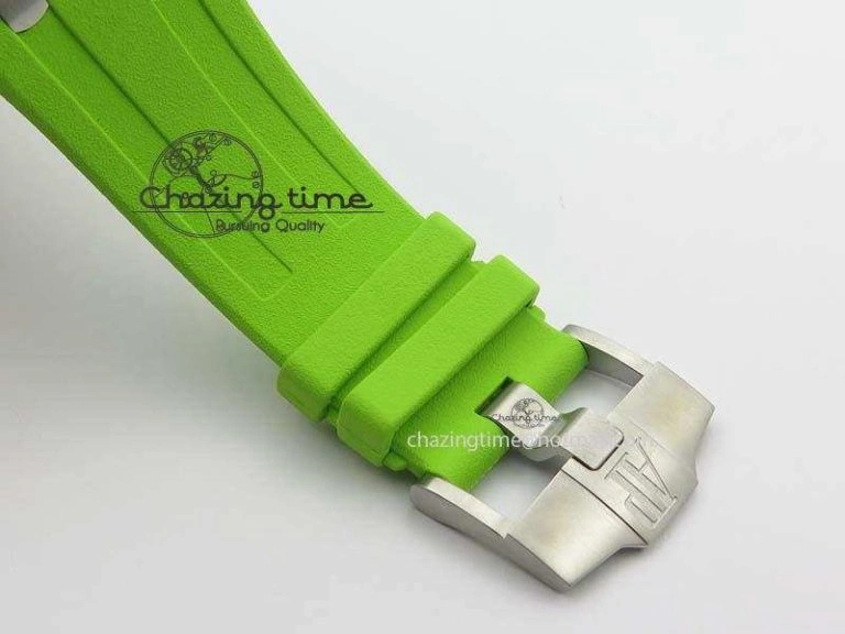 Royal Oak Offshore Diver Chronograph Green Noob Best Edition On Green Rubber Strap A3126