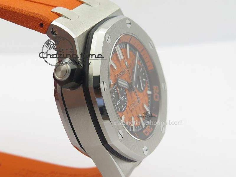 Royal Oak Offshore Diver Chronograph Orange JF Best Edition On Orange Rubber Strap A3126