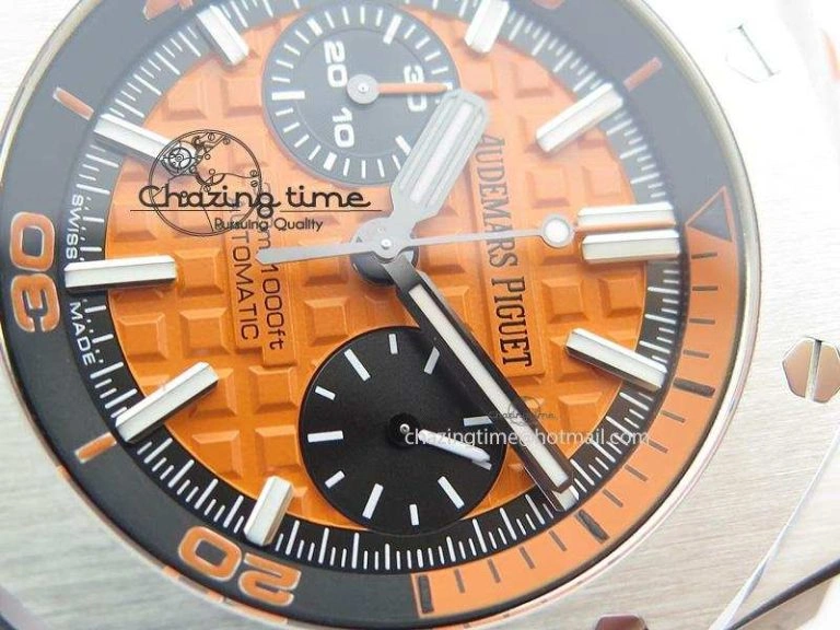 Royal Oak Offshore Diver Chronograph Orange JF Best Edition On Orange Rubber Strap A3126