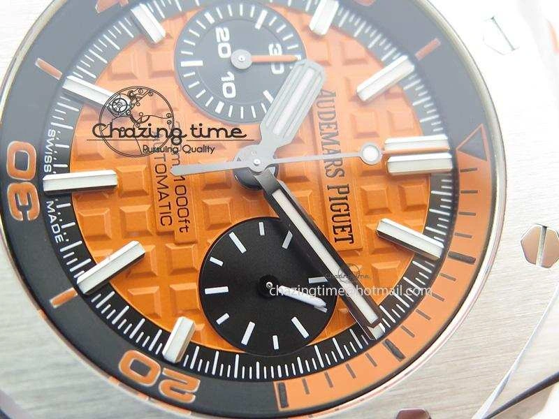 Royal Oak Offshore Diver Chronograph Orange JF Best Edition On Orange Rubber Strap A3126