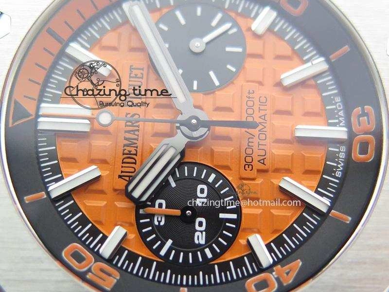 Royal Oak Offshore Diver Chronograph Orange JF Best Edition On Orange Rubber Strap A3126