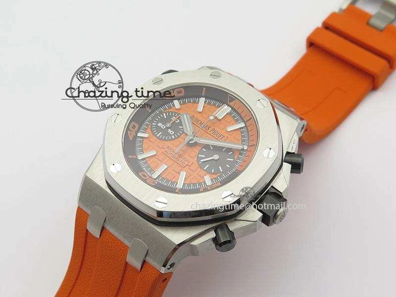 Royal Oak Offshore Diver Chronograph Orange JF Best Edition On Orange Rubber Strap A3126