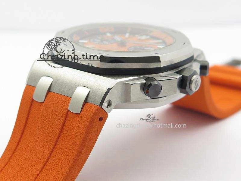 Royal Oak Offshore Diver Chronograph Orange JF Best Edition On Orange Rubber Strap A3126