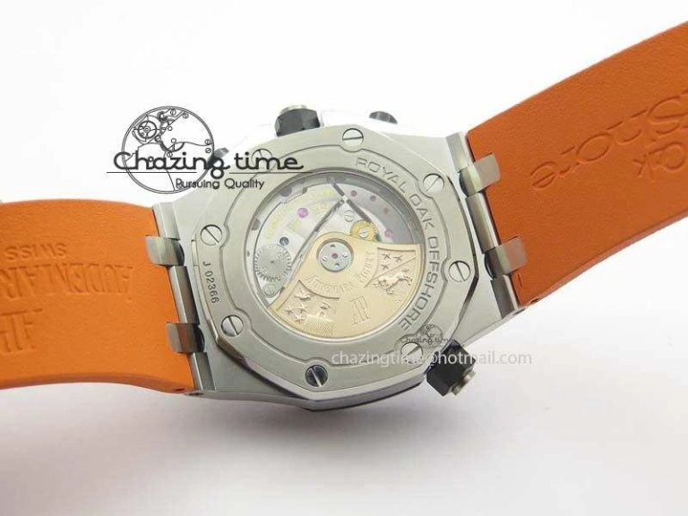 Royal Oak Offshore Diver Chronograph Orange Noob Best Edition On Orange Rubber Strap A3126