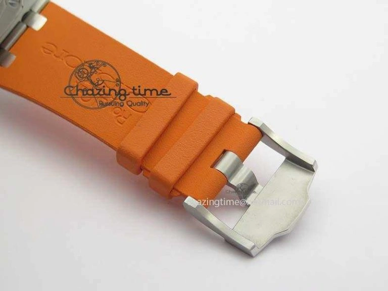 Royal Oak Offshore Diver Chronograph Orange Noob Best Edition On Orange Rubber Strap A3126