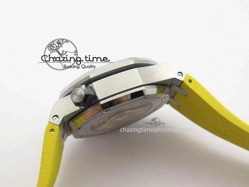 Royal Oak Offshore Diver Chronograph Yellow JF Best Edition On Yellow Rubber Strap A3126