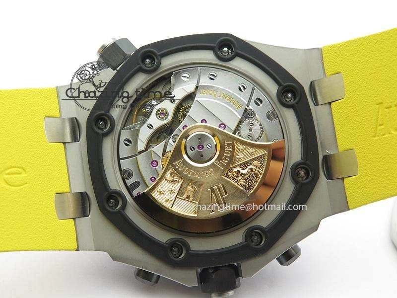 Royal Oak Offshore Diver Chronograph Yellow JF Best Edition On Yellow Rubber Strap A3126
