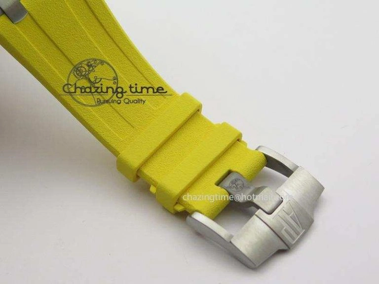 Royal Oak Offshore Diver Chronograph Yellow JF Best Edition On Yellow Rubber Strap A3126