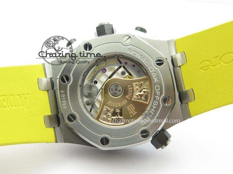 Royal Oak Offshore Diver Chronograph Yellow Noob Best Edition On Yellow Rubber Strap A3126