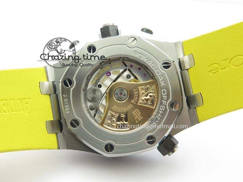 Royal Oak Offshore Diver Chronograph Yellow Noob Best Edition On Yellow Rubber Strap A3126