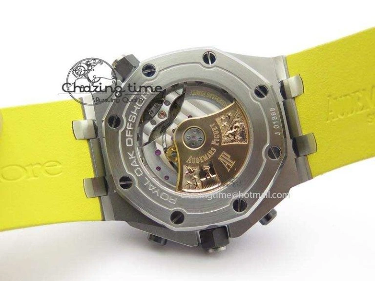 Royal Oak Offshore Diver Chronograph Yellow Noob Best Edition On Yellow Rubber Strap A3126