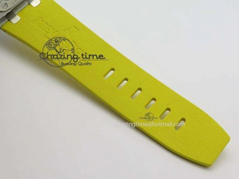 Royal Oak Offshore Diver Chronograph Yellow Noob Best Edition On Yellow Rubber Strap A3126