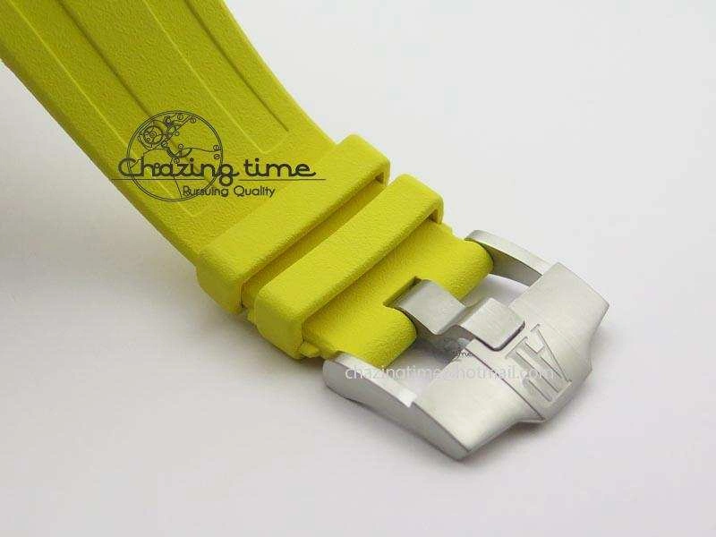 Royal Oak Offshore Diver Chronograph Yellow Noob Best Edition On Yellow Rubber Strap A3126