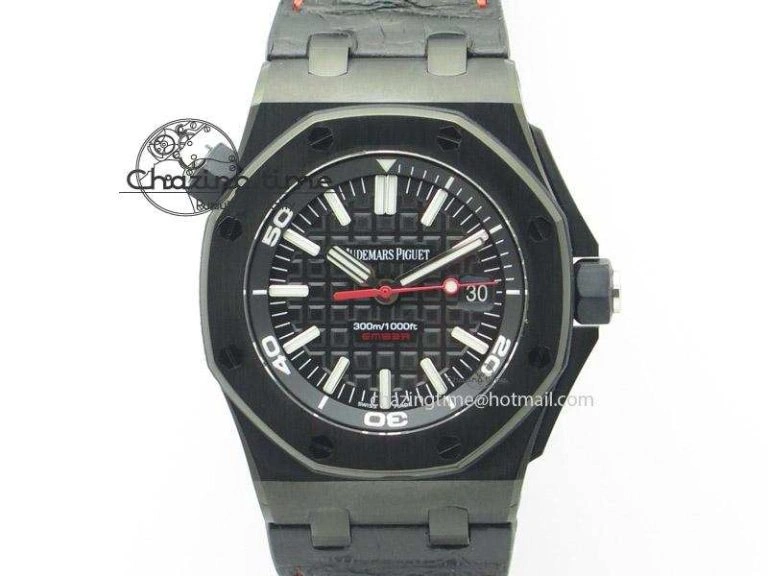 Royal Oak Offshore Diver Ember Limited Edition JF Best Edition On Black Leather Strap A3120