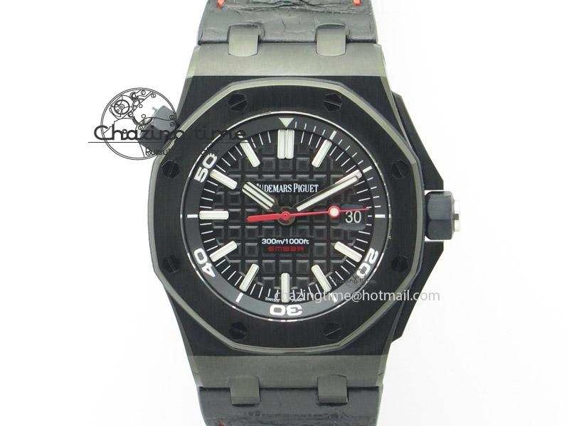 Royal Oak Offshore Diver Ember Limited Edition JF Best Edition On Black Leather Strap A3120