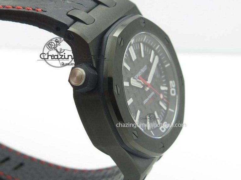 Royal Oak Offshore Diver Ember Limited Edition JF Best Edition On Black Leather Strap A3120