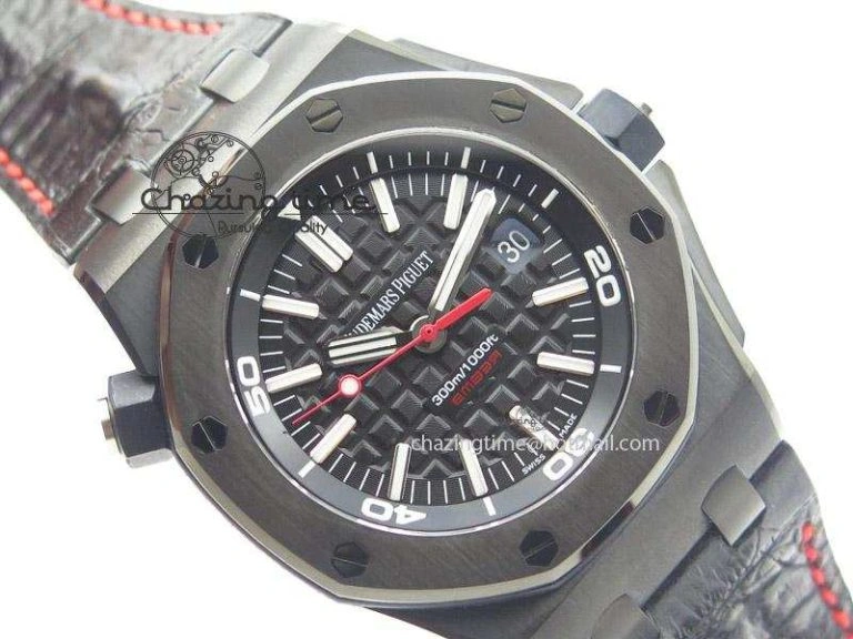 Royal Oak Offshore Diver Ember Limited Edition JF Best Edition On Black Leather Strap A3120