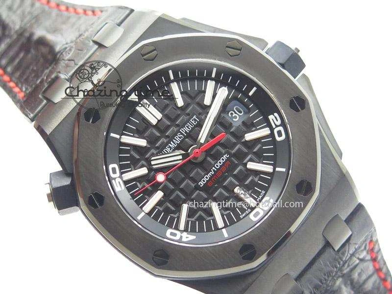 Royal Oak Offshore Diver Ember Limited Edition JF Best Edition On Black Leather Strap A3120