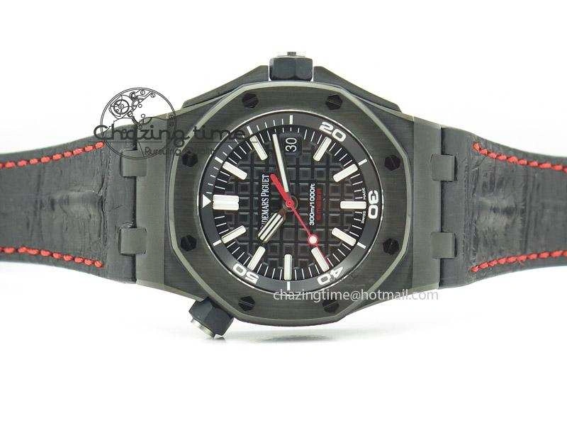 Royal Oak Offshore Diver Ember Limited Edition JF Best Edition On Black Leather Strap A3120