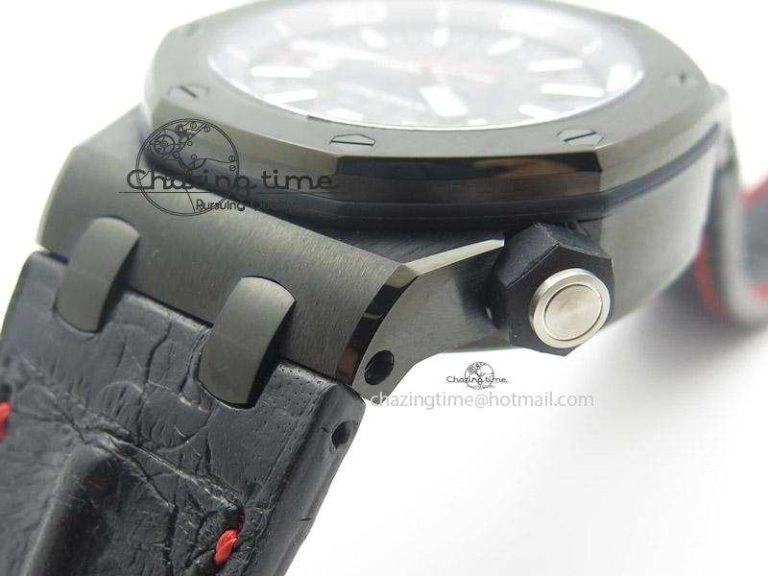 Royal Oak Offshore Diver Ember Limited Edition JF Best Edition On Black Leather Strap A3120
