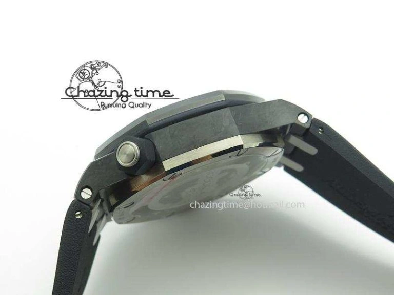 Royal Oak Offshore Diver Forged Carbon 1:1 V6F Best Edition On Rubber Strap A2824