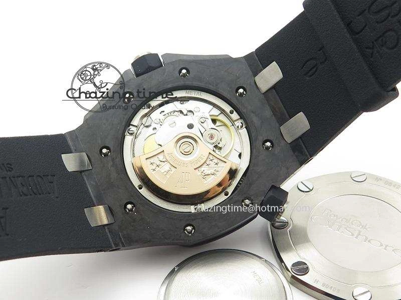 Royal Oak Offshore Diver Forged Carbon 1:1 V6F Best Edition On Rubber Strap A2824