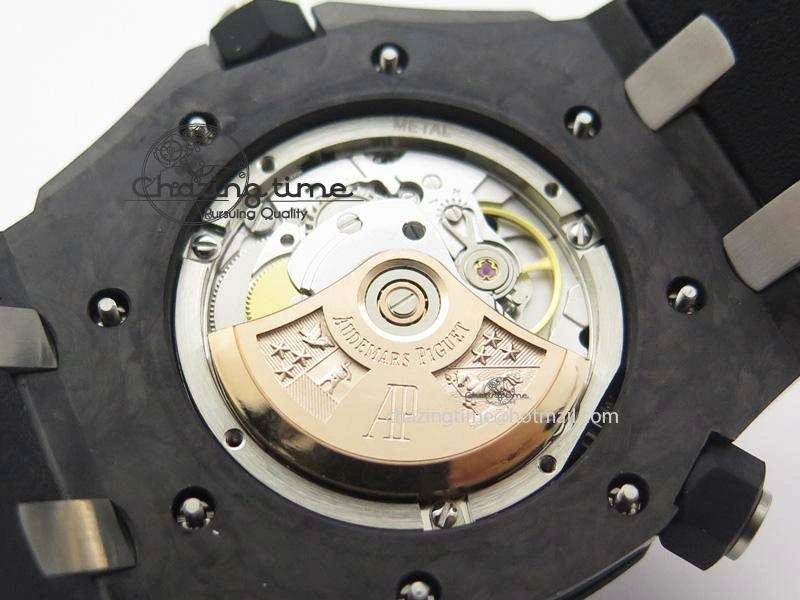 Royal Oak Offshore Diver Forged Carbon 1:1 V6F Best Edition On Rubber Strap A2824