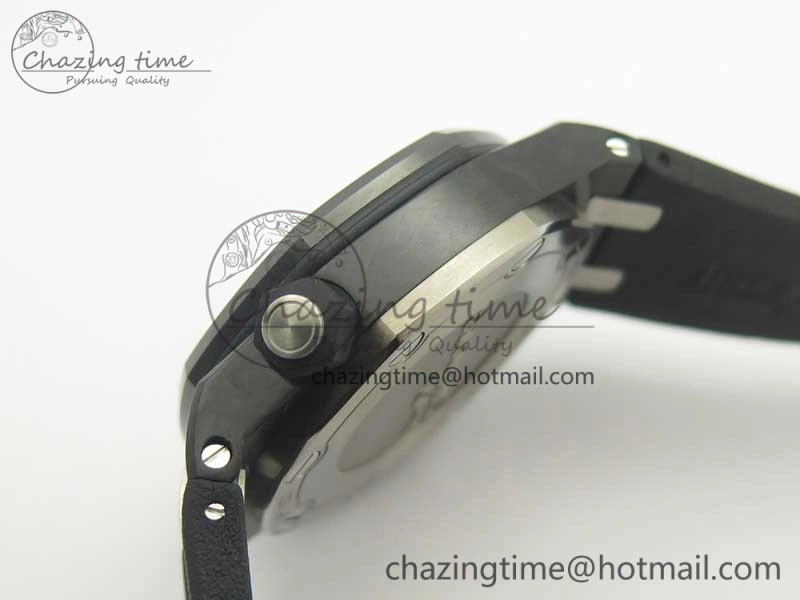 Royal Oak Offshore Diver Forged Carbon 15706 1:1 JF Best Edition on Rubber Strap A3120 V5S