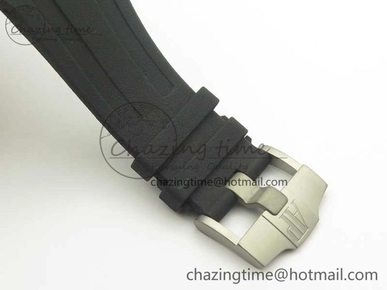 Royal Oak Offshore Diver Forged Carbon 15706 1:1 JF Best Edition on Rubber Strap A3120 V5S