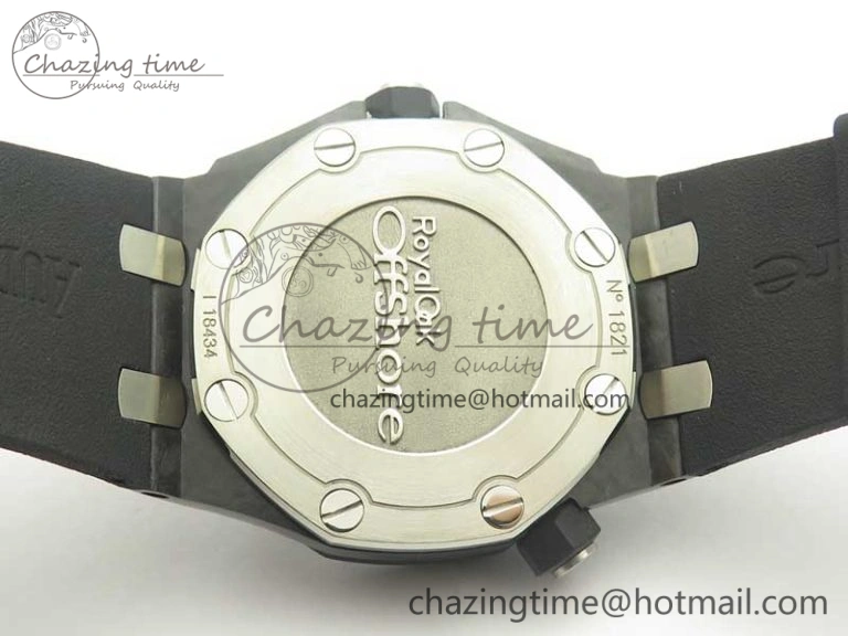 Royal Oak Offshore Diver Forged Carbon 15706 1:1 JF Best Edition on Rubber Strap A3120 V5S