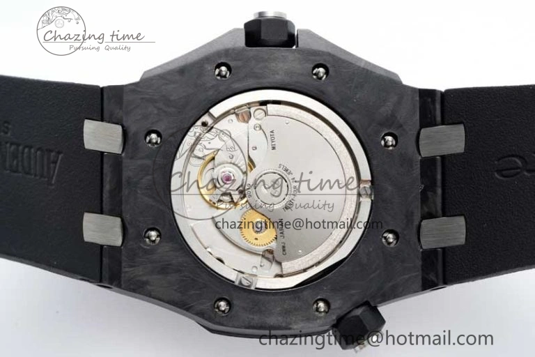 Royal Oak Offshore Diver Forged Carbon IPF Best Edition on Rubber Strap MIYOTA9015