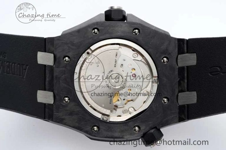 Royal Oak Offshore Diver Forged Carbon IPF Best Edition on Rubber Strap MIYOTA9015