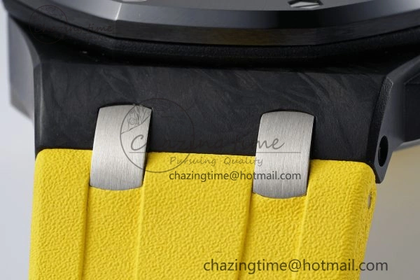 Royal Oak Offshore Diver Forged Carbon IPF Best Edition on Yellow Rubber Strap MIYOTA9019