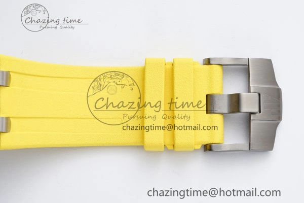 Royal Oak Offshore Diver Forged Carbon IPF Best Edition on Yellow Rubber Strap MIYOTA9019