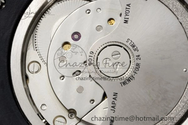 Royal Oak Offshore Diver Forged Carbon IPF Best Edition on Yellow Rubber Strap MIYOTA9019
