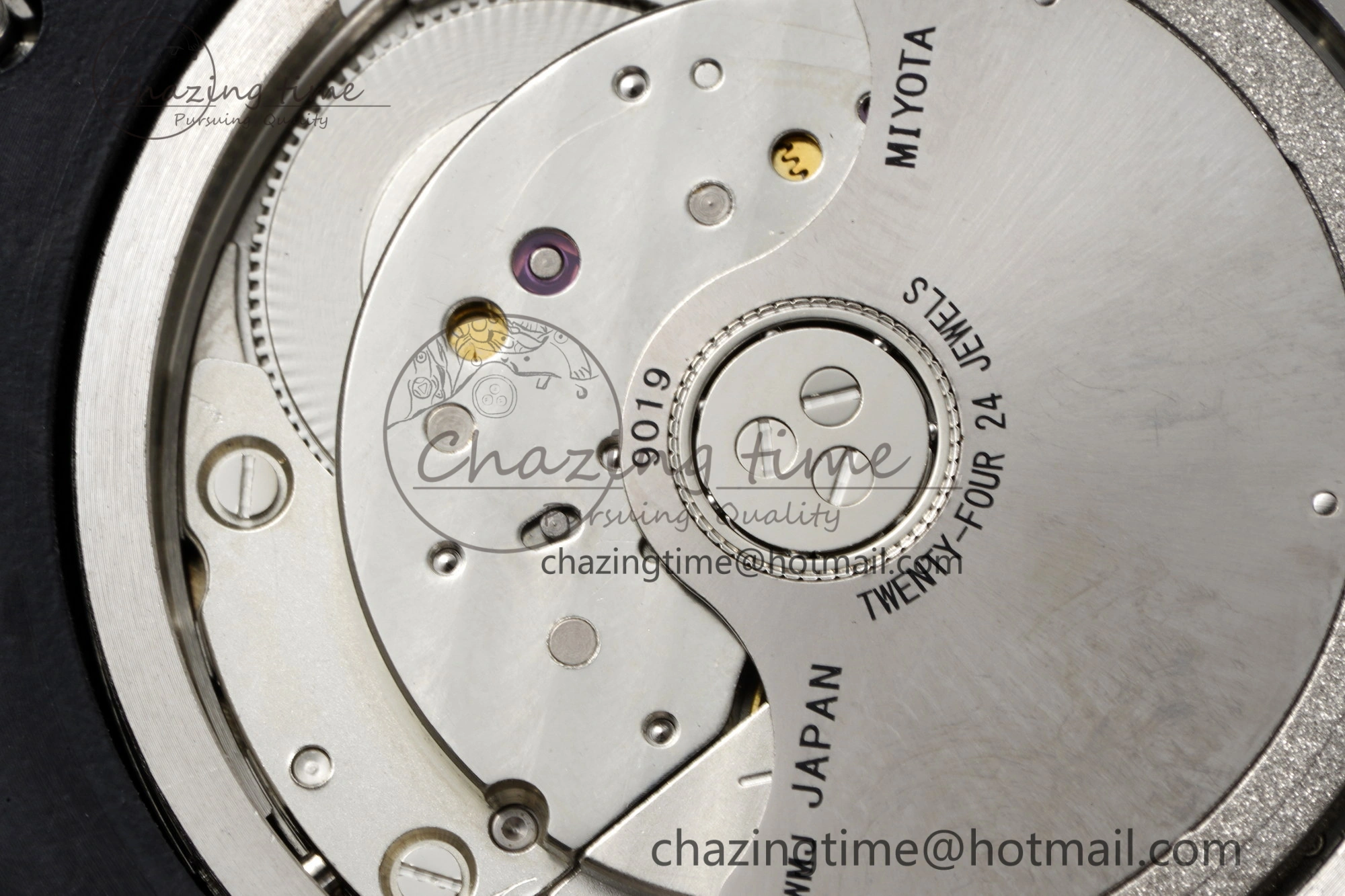 Royal Oak Offshore Diver Forged Carbon IPF Best Edition on Yellow Rubber Strap MIYOTA9019