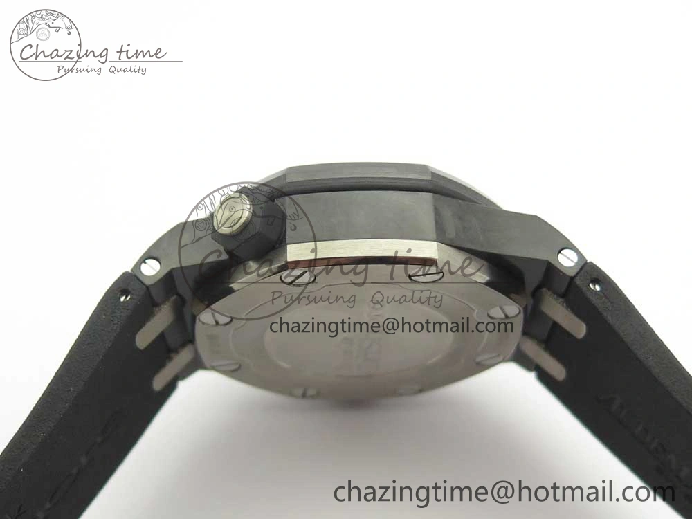 Royal Oak Offshore Diver Forged Carbon XF 1:1 Best Edition on Rubber Strap A2836 V3