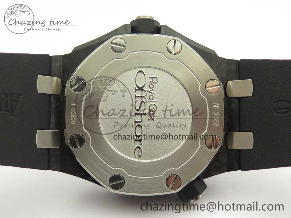 Royal Oak Offshore Diver Forged Carbon XF 1:1 Best Edition on Rubber Strap A2836 V3