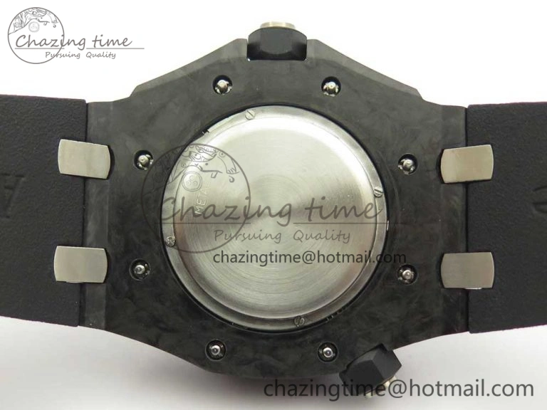 Royal Oak Offshore Diver Forged Carbon XF 1:1 Best Edition on Rubber Strap A2836 V3