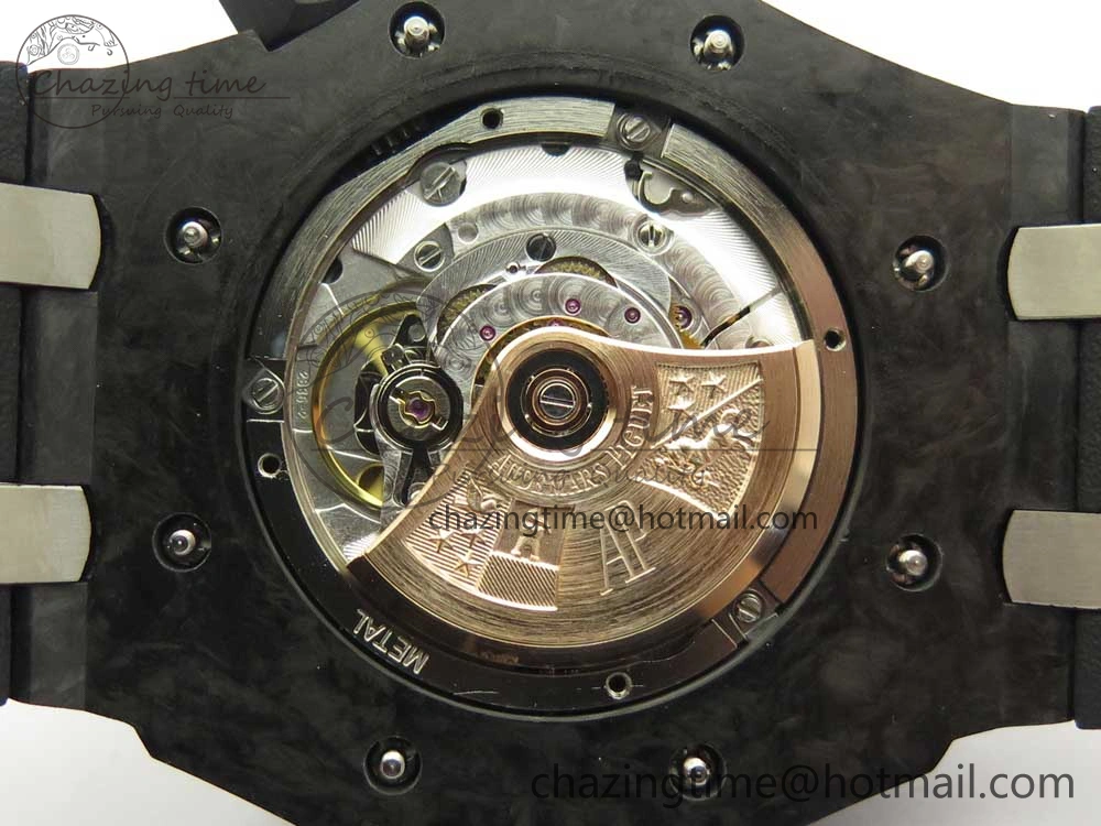 Royal Oak Offshore Diver Forged Carbon XF 1:1 Best Edition on Rubber Strap A2836 V3