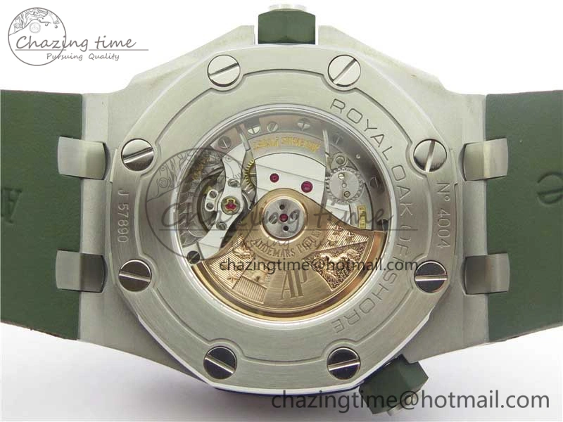 Royal Oak Offshore Diver Green 15710 JF 1:1 Best Edition on Green Rubber Strap A3120