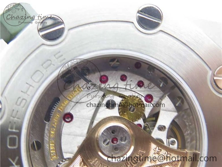 Royal Oak Offshore Diver Green 15710 JF 1:1 Best Edition on Green Rubber Strap A3120