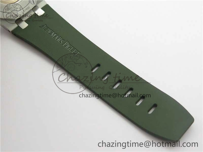 Royal Oak Offshore Diver Green 15710 JF 1:1 Best Edition on Green Rubber Strap A3120