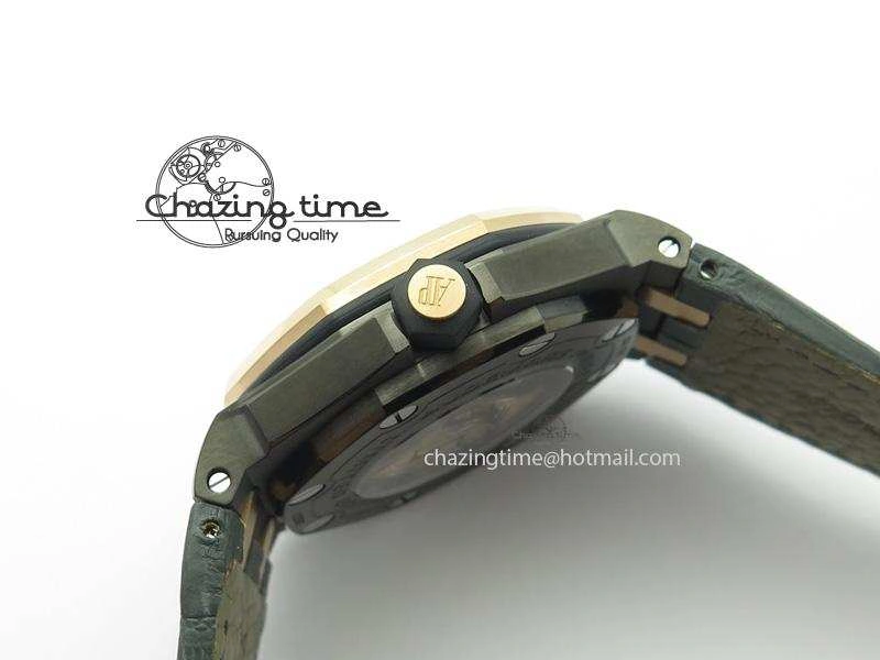 Royal Oak Offshore Diver QEII CUP 2014 JF Best Edition On Leather Strap A3120 V2 ( Free XS Rubber )