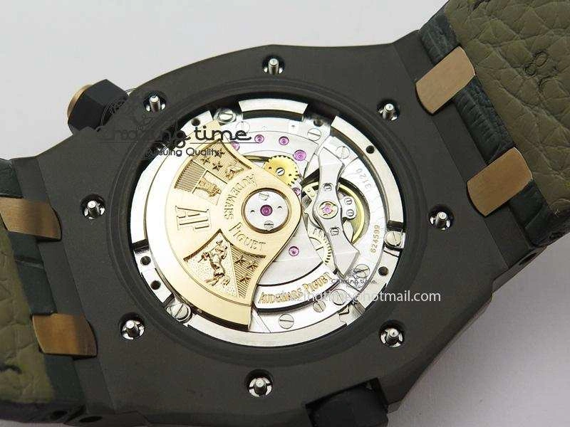 Royal Oak Offshore Diver QEII CUP 2014 JF Best Edition On Leather Strap A3120 V2 ( Free XS Rubber )