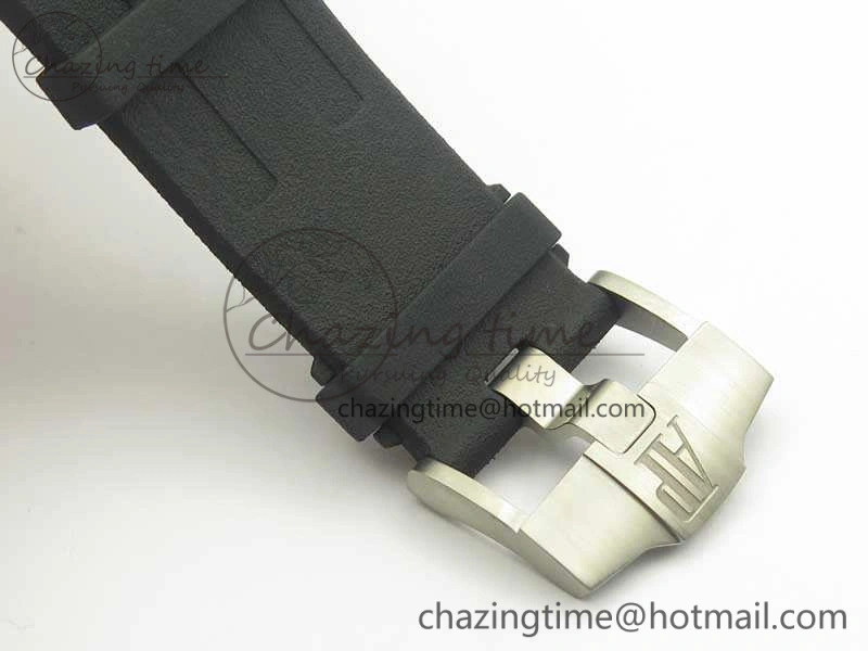Royal Oak Offshore Diver Real Black Ceramic XF 1:1 Best Edition On Rubber Strap A3120 V2