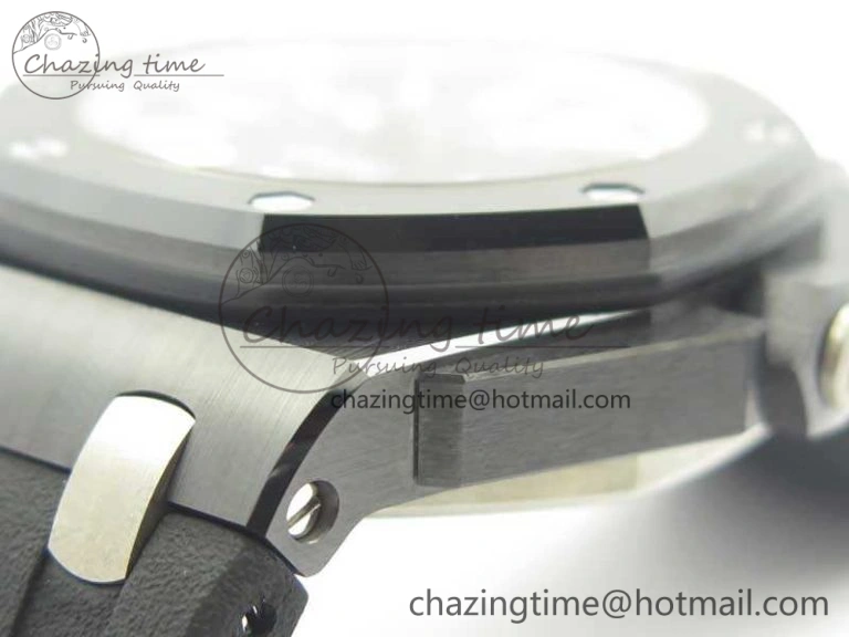 Royal Oak Offshore Diver Real Black Ceramic XF 1:1 Best Edition On Rubber Strap A3120 V2