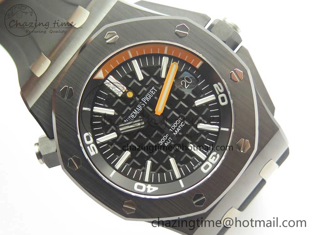 Royal Oak Offshore Diver Real Ceramic JF Best Edition on Rubber Strap A3120 V5S