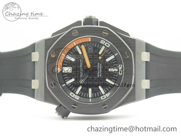 Royal Oak Offshore Diver Real Ceramic JF Best Edition on Rubber Strap A3120 V5S