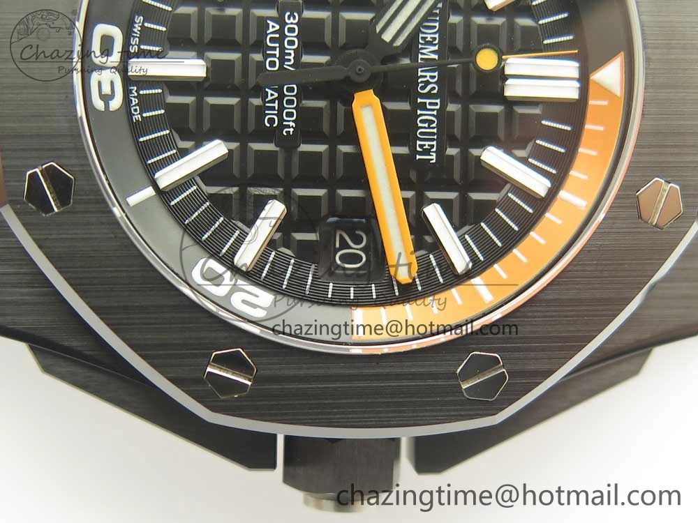 Royal Oak Offshore Diver Real Ceramic JF Best Edition on Rubber Strap A3120 V5S